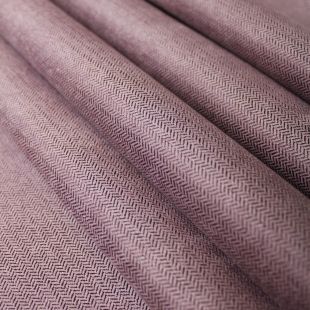 Herringbone Curtains Soft Furnishing Fabric - Purple