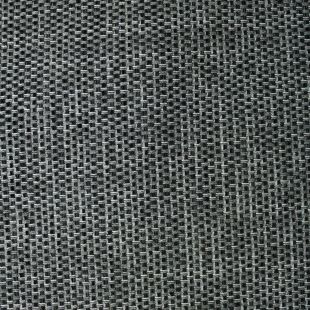 Black and Silver Grey Basketweave Upholstery Furnishing Fabric