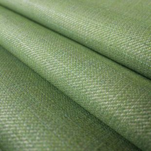 Linen Style Green Basketweave Upholstery Furnishing Fabric
