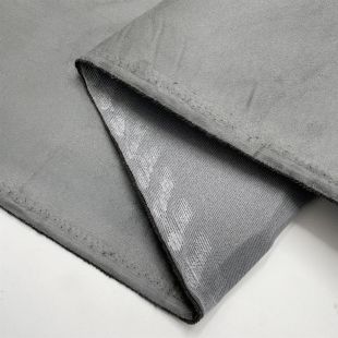 Suede 3mm Scrim Foam Backed Vehicle Headlining Fabric - Grey