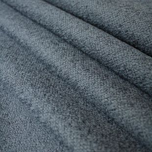 Navy Blue Slubbed Boucle Curtains Soft Furnishing Fabric