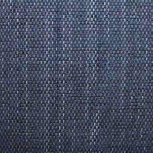 Blue and Silver Basketweave Upholstery Furnishing Fabric