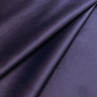 Regents Lux Velvet Fire Retardant Upholstery Fabric - Aubergine Purple