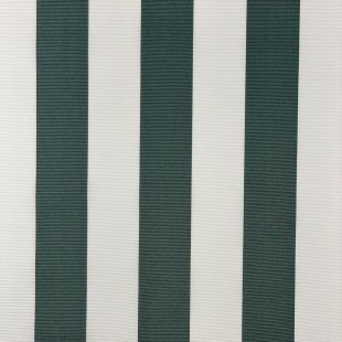 Water Repellent Outdoor Canvas Fabric Bottle Green Striped - Min Order 5 Metres