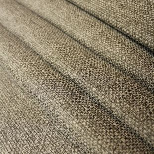 Brown Slubbed Linen Look Upholstery Furnishing Fabric