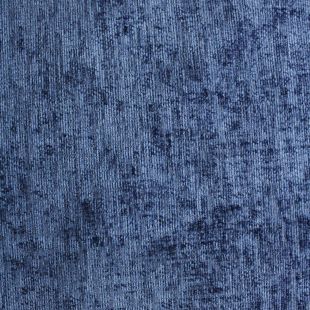 Wet Look Chenille Navy Blue Upholstery Furnishing Fabric