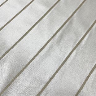 Bruxelles Narrow Stripe Limestone Upholstery Furnishing Fabric