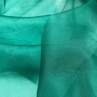 Emerald Sheen Voile Clothing Dress Making Fabric