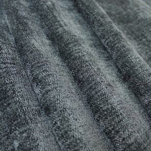 Black Wet Look Velvet Upholstery Furnishing Fabric
