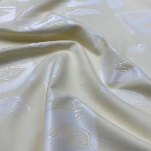 Leaf Duo Toned Satin Blend Curtains Soft Furnishing Fabric