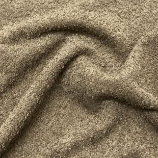 Soft Teddy Boucle Fire Retardant Upholstery Fabric - Sand