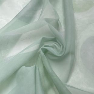 Mint Patterned Voille Clothing Dress Making Fabric