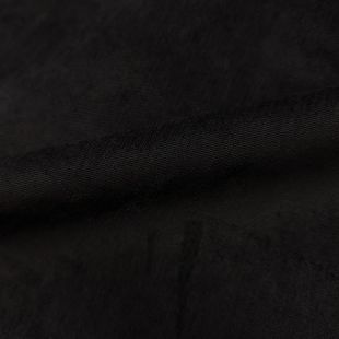 Black Velour Canvas Upholstery Furnishing Fabric