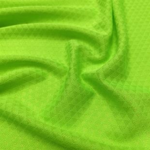 Green Eyelet Mesh Anti-Sweat Knitted Stretch Jersey Dress Fabric