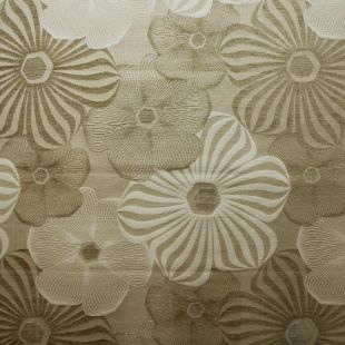 5.5 Metre Roll - Abstract Floral Jacquard Chenille Upholstery Fabric