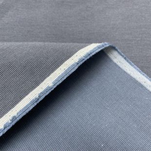 Denim Blue Corduroy Plain Wool Seating Fabric