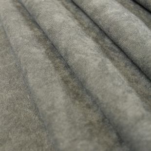 Maer Plain Grey Light Velvet Lightweight Furnishing Fabric
