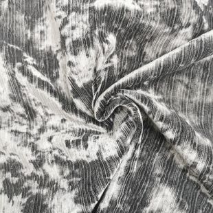 Insignia Black Storm Crushed Velvet Upholstery Furnishing Fabric