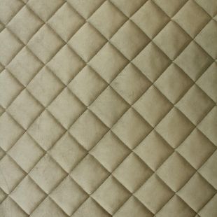 Quilted Beige Velvet Upholstery Furnishing Fabric