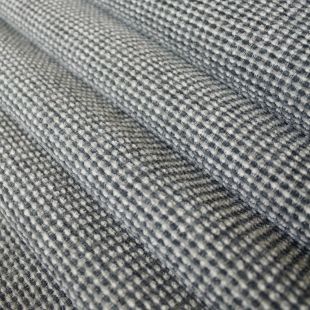 Grey Cream Soft Basketweave Chenille Upholstery Furnishing Fabric