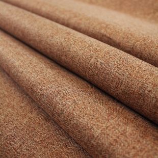 Next FR Tweed Terracotta Upholstery Furnishing Fabric