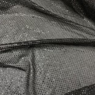 Black Sequins Clothing Dress Making Fabric