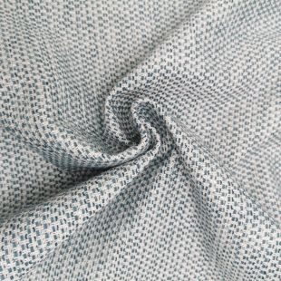 Jada Sky Blue White Basketweave Upholstery Furnishing Fabric