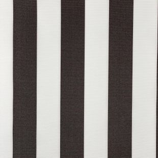 Water Repellent Outdoor Canvas Fabric Black Striped - Min Order 5 Metres