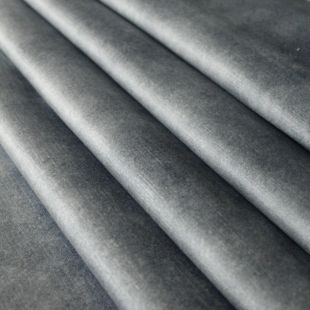 Steel Striped Velvet Upholstery Furnishing Fabric