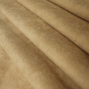 Caramel Velvet Curtains Soft Furnishing Fabric