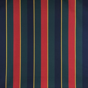 Water Repellent Blue Green Red Striped Outdoor Canvas Fabric - Min Order 5 Metres