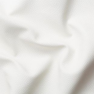 Bomstad Plain Faux Leather Upholstery Fabric - Off White
