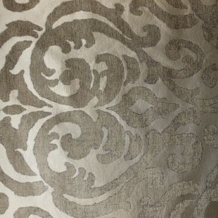 Bronze Gold Floral Damask Jacquard Upholstery Fabric
