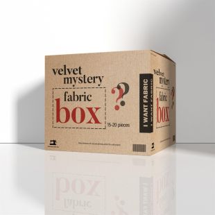 Mixed Velvet Fabric Remnant Bundle Mystery Fabric Box