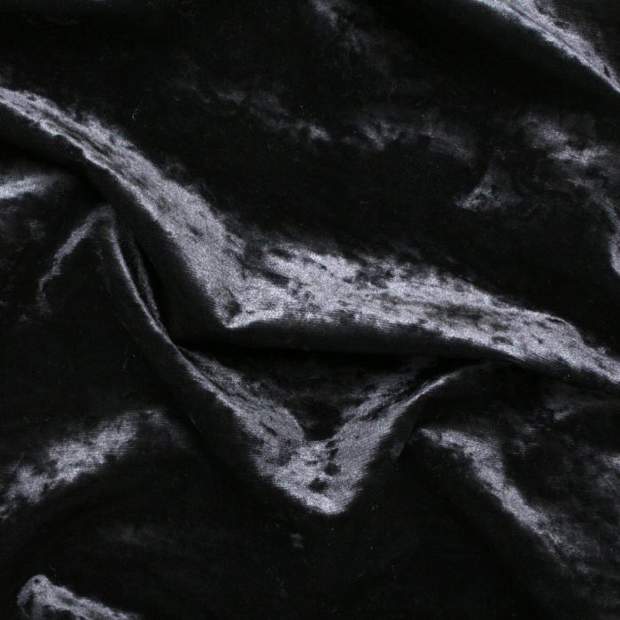 Black Upholstery Fabric Marble Velour Crushed Velvet Curtain Material