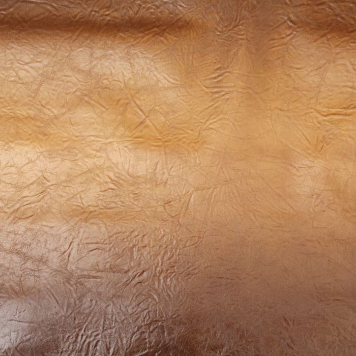 Faux Metallic Leather Fabric, Distressed Leather Material