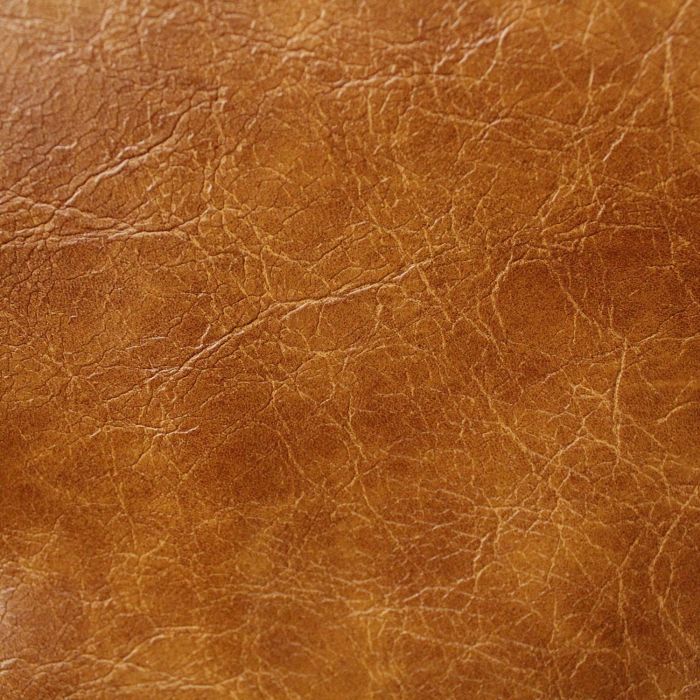 Inca Tan Distressed Look Luxury Leather Upholstery Fabric