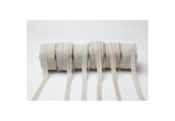 Burlap Center Stitch 5/8" Ribbon