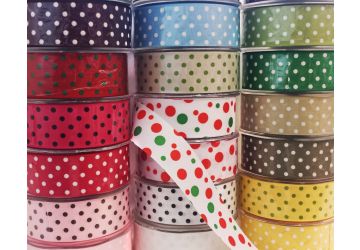 May Arts Polkadot Grossgrain Ribbon 38mm