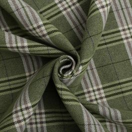 Traditional Tartan Check Soft twill Cotton Faux Wool Upholstery Fabric