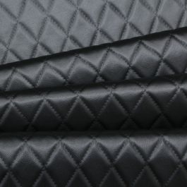 140cm x 100cm Black and Red Diamond Stitch Embossed Fabric Lining Car Upholstery