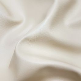 Heavy Feel Faux Leather PVC Upholstery Fabric - Cream