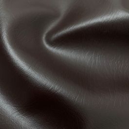 Heavy Feel Faux Leather PVC Upholstery Fabric - Chocolate Brown