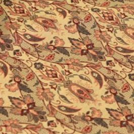 Traditional Tapestry Soft Furnishings Fabric - Regal Red Floral