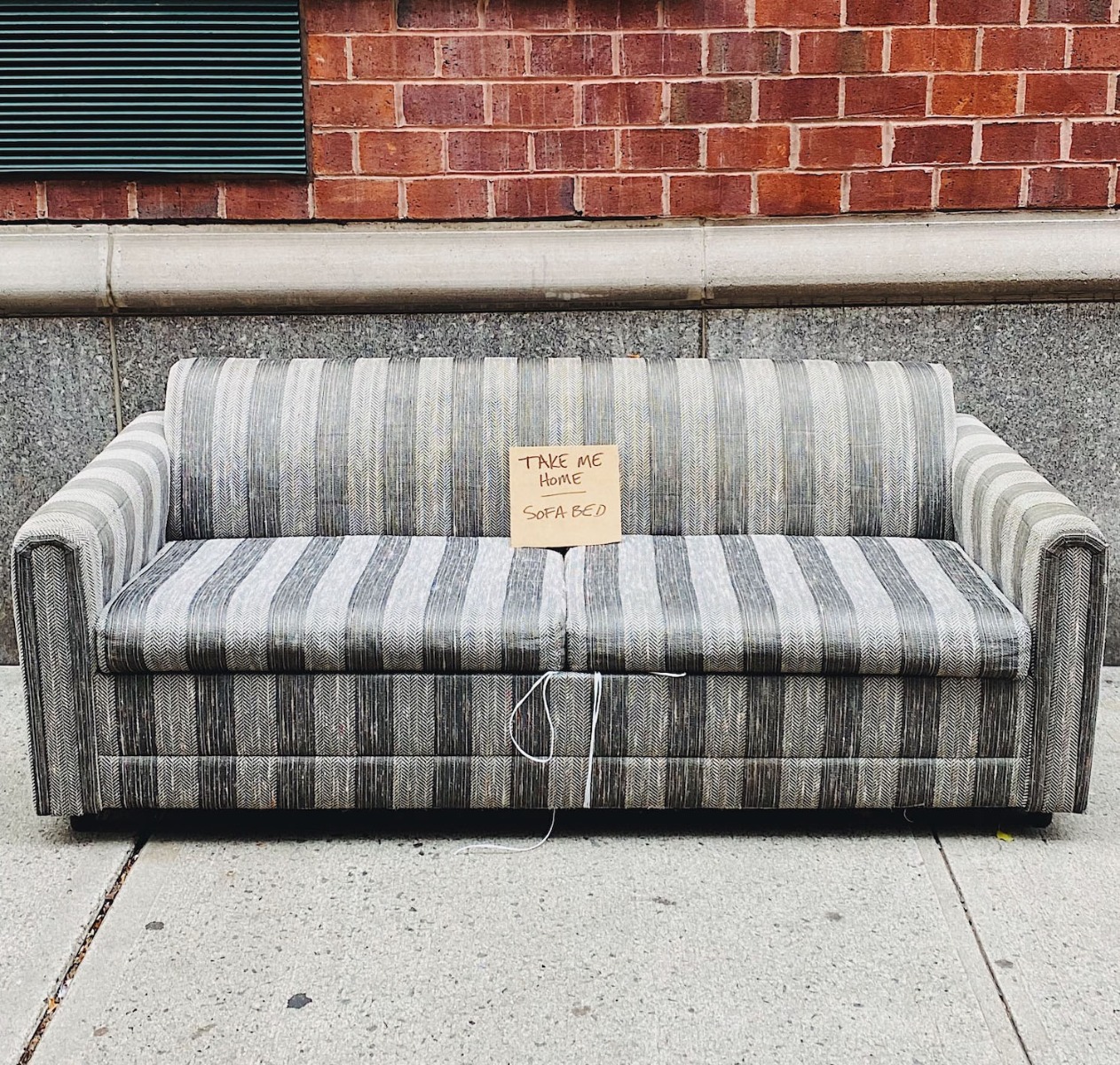 Old Sofa bed in the Street Upcycle